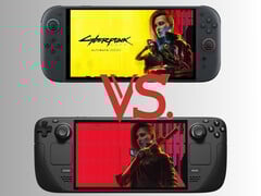 Switch 2 и Steam Deck с иллюстрациями Cyberpunk 2077 (Источник изображения: Nintendo of America, Valve, Steam с правками)