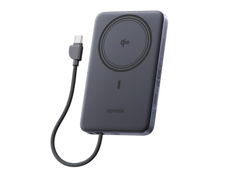 Ультратонкий магнитный пауэрбанк Ugreen MagFlow Air Qi2