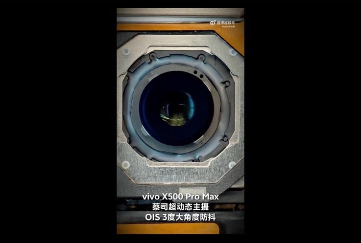 Смартфон Vivo X500 Pro Max оснащён системой стабилизации изображения 3°.