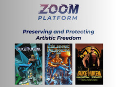 Баннер Zoom Platform с изображением игр Duke Nukem (Источник изображения: Zoom Platform с изменениями)