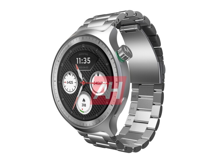 Неофициальный рендер смарт-часов Moto 360 2025, о которых ходят слухи. (Источник изображения: Android Headlines)
