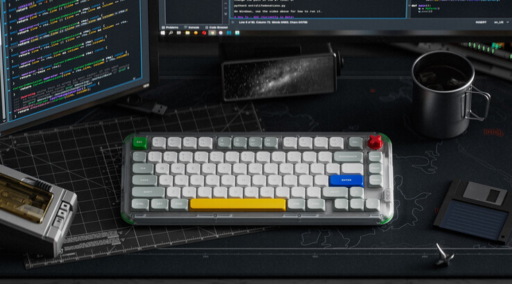 NuPhy Kick75 Low - это клавиатура NuPhy с профилем nSA в прозрачном поликарбонатном корпусе. (Источник изображения: NuPhy)