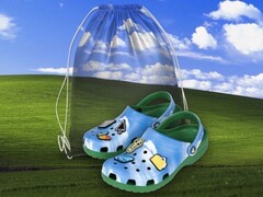 Кроки для Windows xp с дизайном обоев Bliss и брелоками Microsoft jibbitz (источник изображения: microsoft)