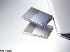 Стоимость зарядного устройства Nexode Air 65W Slim в Китае составляет около 19 долларов. На снимке: рекламное изображение, демонстрирующее два варианта цветового исполнения зарядного устройства.