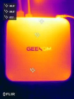 Стресс-тест Geekom A9 Max (верхняя сторона)