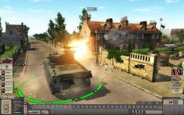 На картинке: Скриншот игрового процесса из игры Men of War: Assault Squad.