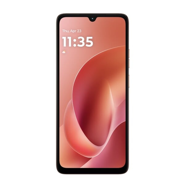 Moto G06 имеет более крупный дисплей с разрешением HD+, но заменяет перфорацию на вырез в виде капли воды. (Источник изображения: Motorola)