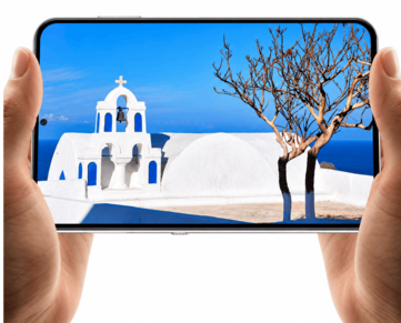 Coolpad Cool X Wide, отображающий пейзаж в горизонтальной ориентации