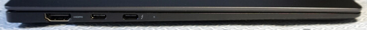 Слева: HDMI, USB-C (PD, 5 Гбит), Thunderbolt 4