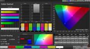 CalMAN Color Space – профиль Натуральный, цветовая температура выставлена теплее