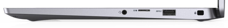 Правая сторона: комбинированный аудио разъем, картридер, USB 3.2 Gen 1 (Type A), слот для замка