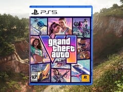 На изображении показана игра «GTA 6» для PS5 в коробке
