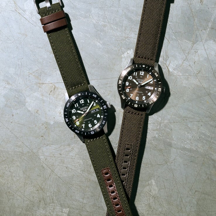 Оснащенные нейлоновым ремешком часы HDB008 и HDB009 от Seiko выполнены в суровом уличном стиле с использованием земляных тонов и ободков компаса.