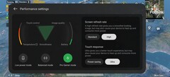 Игровой режим и настройки производительности