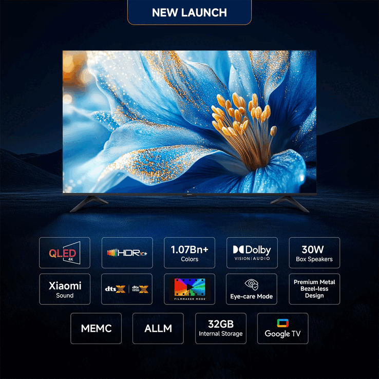 Основные характеристики 43-дюймовой модели Xiaomi X Pro QLED TV 2025 Edition (Источник изображения: Xiaomi)