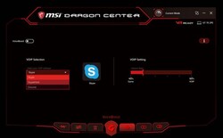 Настройка Voiceboost в MSI Dragon Center. (Изображение: MSI)