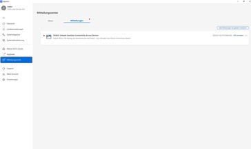 Уведомление о рекламе для продвижения программного обеспечения Glide