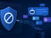 Иллюстрация, демонстрирующая, как блокировщик рекламы тайно записывает сообщения из чата с ИИ