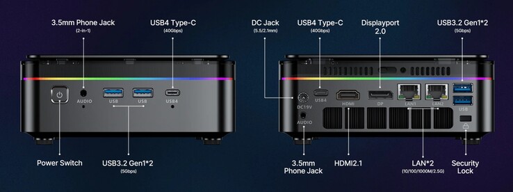 Внешние порты Acemagic F3A (источник: Acemagic)