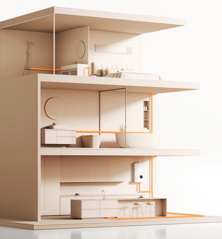 Xiaomi Mijia Smart Gas Water Heater 2 Constant Temperature Zero Cold Water 16L edition. (Источник изображения: Xiaomi)