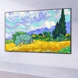 компания iFfalcon представляет серию 4K UHD телевизоров Mural с искусственным интеллектом, панелью VA 144 Гц, AMD FreeSync Premium, HDR 10+ и Google TV. Один из телевизоров на фотографии. (Источник изображения: iFfаlcon)