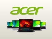 Логотип Acer с линейкой ноутбуков. 