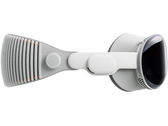 Рекламное изображение гарнитуры смешанной реальности Apple'Vision Pro, на котором устройство показано на белом фоне. (Источник изображения: Apple)