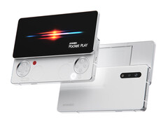 Pocket Play внешне очень похож на Sony Xperia Play. На снимке: передняя и задняя панели игрового телефона. (Источник изображения: Ayaneo)