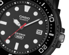 На фотографии представлен полностью чёрный часы Casio MRW-240H-1E1JF.