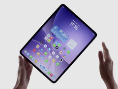 Oppo Pad 5 имеет относительно тонкие ободки дисплея со всех сторон. (Источник изображения: Oppo) 
