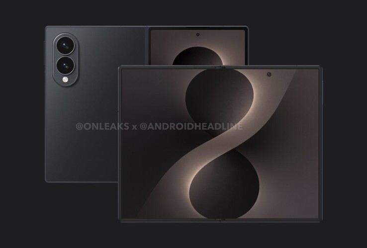 Утечка рендеров Galaxy Z Fold 8 Wide.
