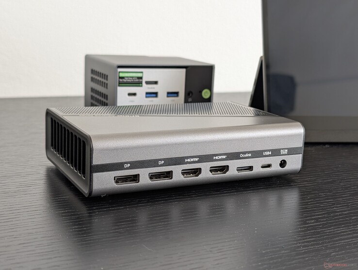 2x DisplayPort 2.0 (4K120), 2x HDMI 2.1 (4K120), OcuLink (PCIe4 x4), USB-C 4.0 (100 Вт Power Delivery, без DisplayPort), сетевой адаптер