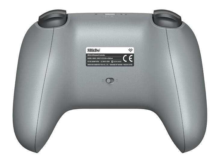 Модель 8BitDo 64 Classic Grey также оснащена перезаряжаемым аккумулятором емкостью 500 мАч. (Источник изображения: 8BitDo)