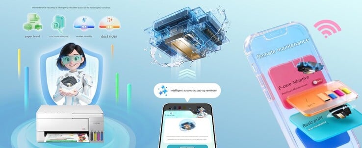 Цветной беспроводной многофункциональный принтер Epson L3351 поддерживает управление с помощью приложений