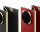 Mate XT от Huawei, представленный в темно-черном цвете и цвете "Ruihong", как показано на странице компании в VMall. (Источник изображения: Huawei)