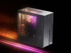 DeskMini X600 использует материнскую плату B860 и может быть оснащен внутренней RGB-подсветкой, показанной здесь. (Источник изображения: ASRock)