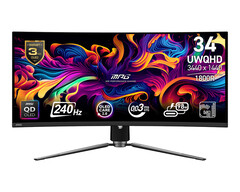 MPG 341CQPX - один из двух 34-дюймовых QD-OLED мониторов, представленных MSI в этом году. (Источник изображения: MSI)