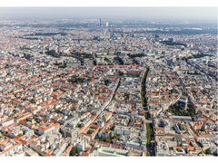 Вид сверху на некоторые муниципальные районы - столица Австрии инвестирует в климатически безопасные системы отопления (Источник изображения: город Вена) 