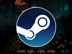 Изображение, показывающее игру Darkest Dungeon II и логотип Steam.