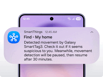 Уведомление о местоположении Samsung SmartTag 3.