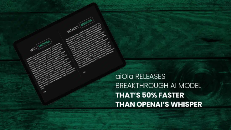 whisper-Medusa от aiOla утверждает, что она на 50% быстрее, чем Whisper от OpenAI. (Источник изображения: aiOla)