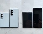 Предполагаемые утечки изображений дизайнерских макетов моделей Samsung Z Fold 8 (более широкая версия) и Fold 8 Ultra серии « Galaxy ».