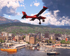 Хобарт, Тасмания, Австралия, как показано в последнем обновлении Microsoft Flight Simulator 2024 Update.