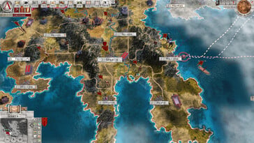 На изображении: скриншот игрового процесса из игры «Imperiums: Greek Wars».