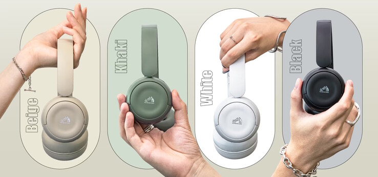 Наушники JVC Kenwood HA-S60W доступны в четырех успокаивающих матовых цветах - бежевом, хаки, белом и черном. (Источник изображения: JVC Kenwood)