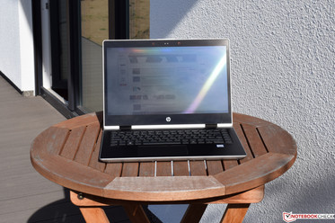 Поведение дисплея ноутбука в яркий солнечный день