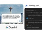 Gemini Spark обрабатывает запрос на поиск авиабилетов в браузере Chrome и инициирует бронирование