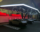 Компания Tesla планирует футуристический дизайн станции Cyber Canopy Supercharger. (Источник изображения: Max de Zegher/X)