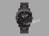 Часы Casio Pro Trek x White Mountaineering PRW-B1000WM-1, изображенные с текстом Casioblog на сером фоне. (Источник изображения: Casioblog)