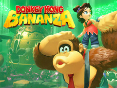 На иллюстрации Donkey Kong Bananza изображены Донки Конг и Полин с логотипом (Источник изображения: Nintendo of America с правками)